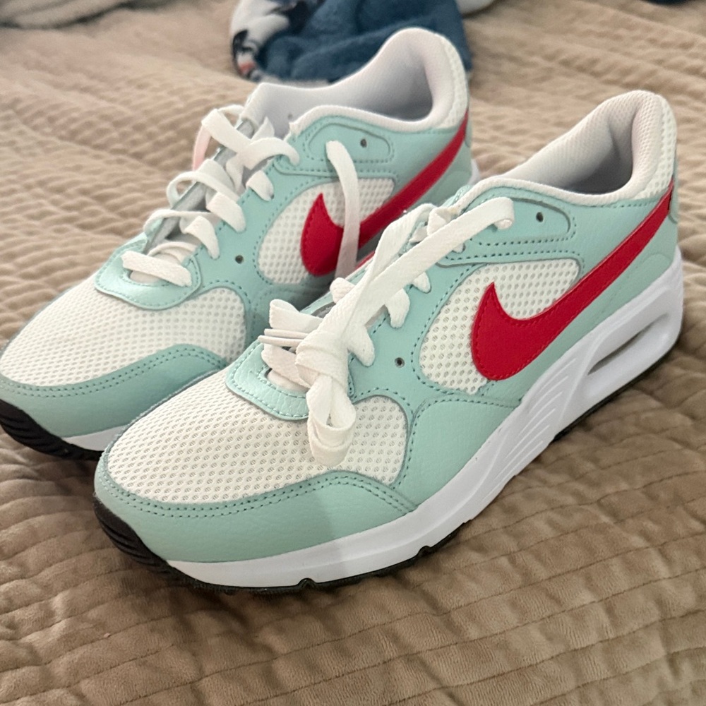Women’s Nike Mint and Red Athletic Shoes